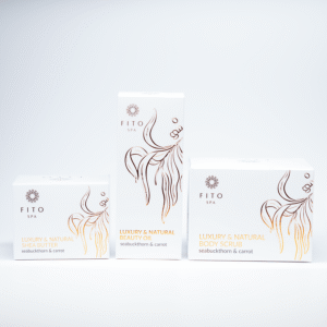 Luksusowy, naturalny zestaw rokitnik & marchew olej 100 ml, peeling 350 g, masło 120 ml 