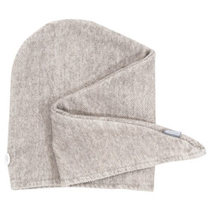 TURBAN KĄPIELOWY KIVI LAPUAN KANKURIT - 65 X 30 CM, BIAŁO-LNIANY